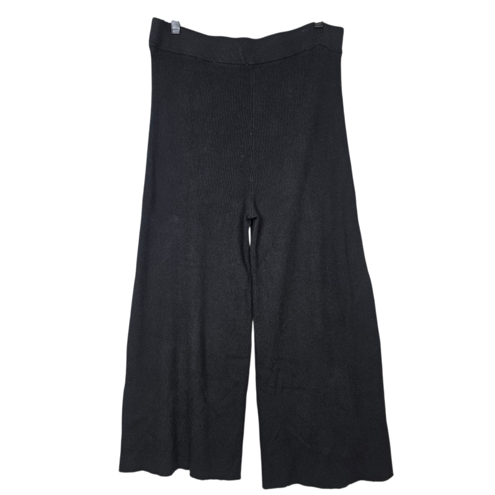 Abercrombie and fitch Ribbed knit  wideleg cropped pants